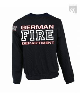 Sweatshirt GFD Farbkombi. rot/weiß